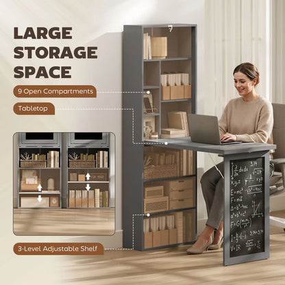 Bureau Mural Pliable Convertible | Gain de Place & Design